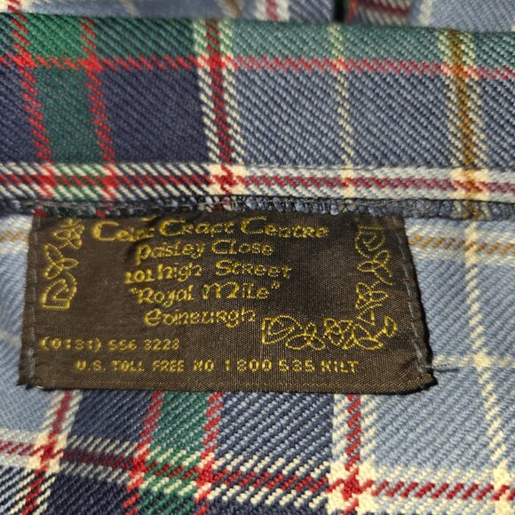 Celtic craft Center the Royal Mile Edinburgh Tartan Skirt Kilt & Scarf - Picture 5 of 9